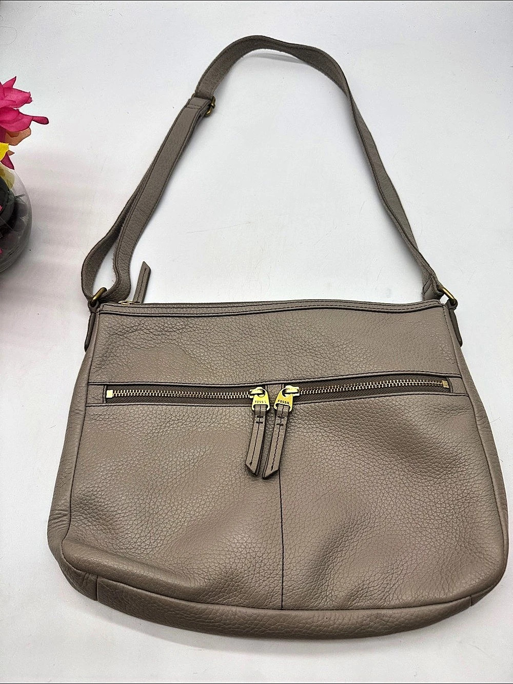 Fossil Sydney Leather Shoulder Bag in Brown
